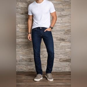 P D & C NWT Mens Dark Blue Slim Fit Stretch Jeans 28 x 30